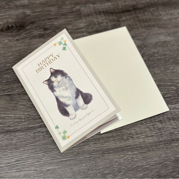 Norwegian Forest Kitten Cat Birthday Card ❘ Celebrate Card ❘ Happy Birthday Card - Picture 6 of 7